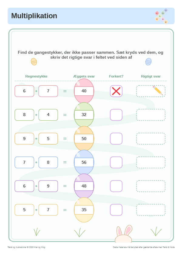 Preview of Gangefejl fra påskeharen