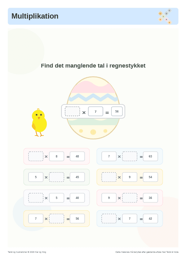 Preview of Påske kyllingens forvirring
