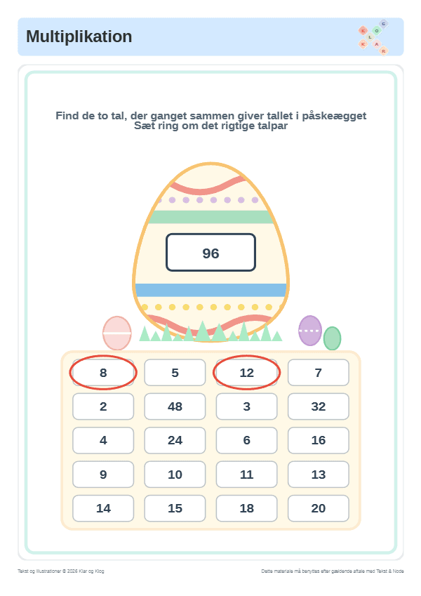 Preview of Påskepar