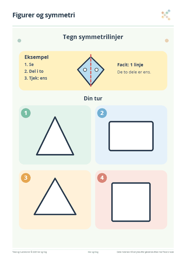 Preview of Find symmetrilinjerne