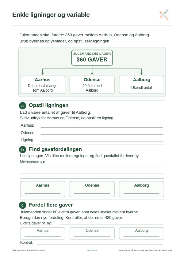 Preview of Julemandens gavefordeling