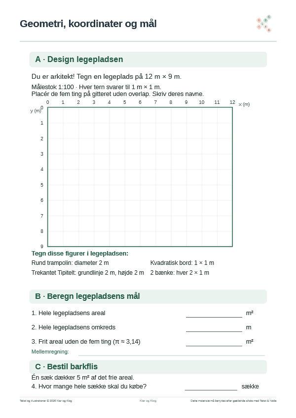 Forhåndsvisning af Design en legeplads