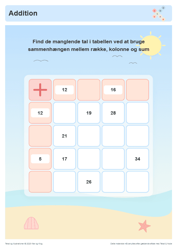 Forhåndsvisning af Manglende sommertal
